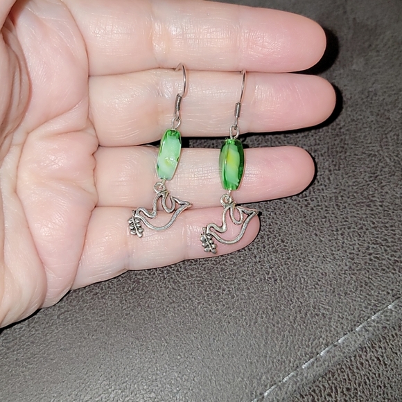 Peace Dove earrings - Picture 2 of 2